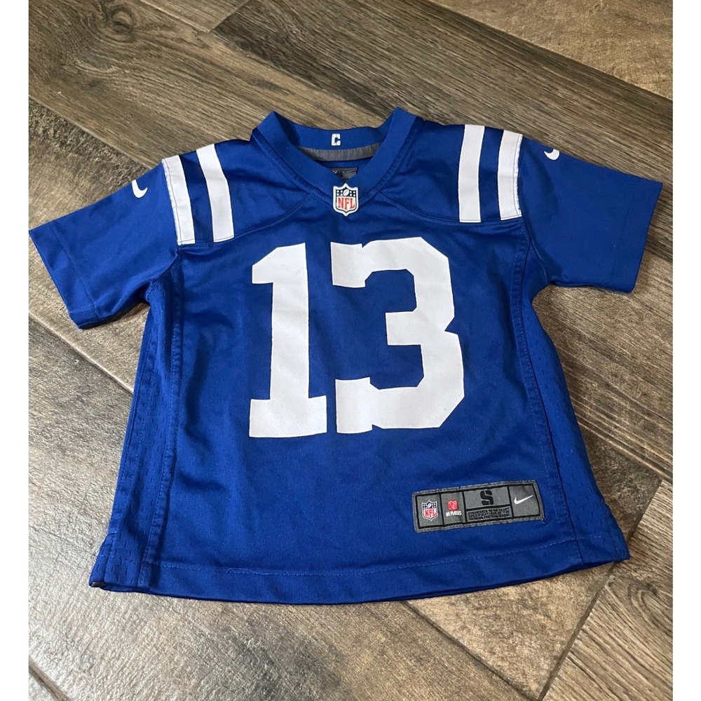 Nike NFL Indianapolis Colts TY Hilton 13 Jersey Boys Small Royal Blue Football